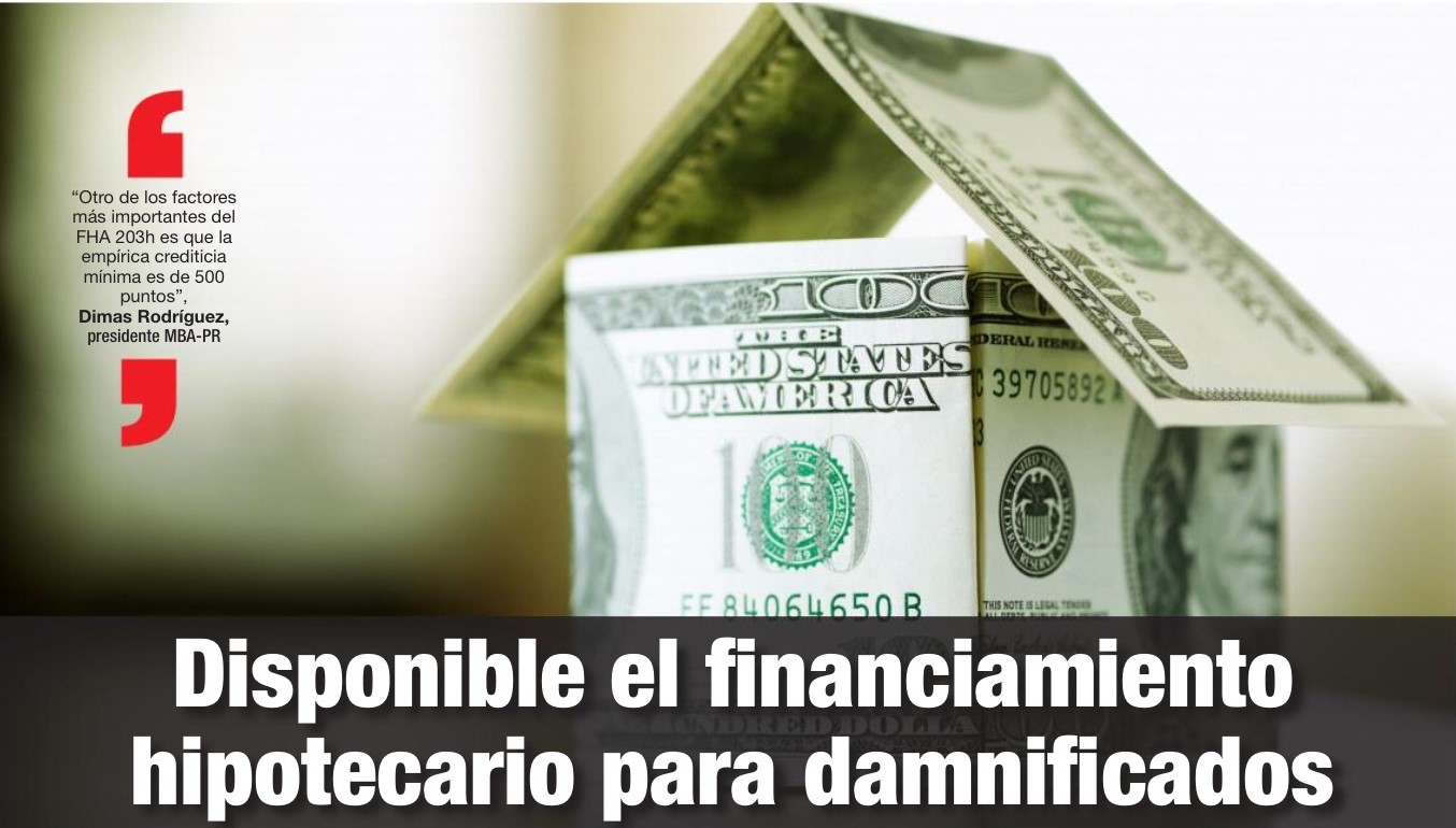 Disponible el financiamiento hipotecario para damnificados